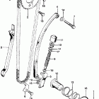 SL125K2 Cam chain tensioner @ oil filter screen