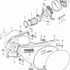 CR250M Air cleaner @ side cover m