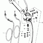 CB500K2 Right handle switch @ cable