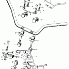 CB350G Руль и панель переднего номера