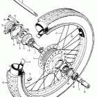 CB350G Cb350g front wheel @ axle