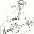 XR75 Коленвал и поршни