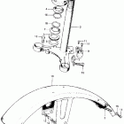CL100S3 Cl100 steering stem @ front fender (cl100k2.sk2.sk3) k2-...