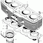 CB500K2 Cylinder @ piston