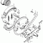 CB350G Cl350k5  front brake @ panel