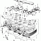 CB500K2 Cylinder head @ camshaft