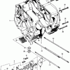 CT70K2 Crankcase @ oil pump