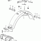 CB350G Rear fender @ tool box