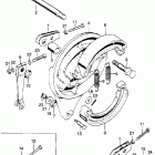 CB175K7 Rear brake @ panel