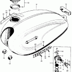 CL100S3 Cl100 fuel tank @ fuel valve k2-s3