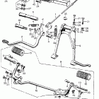 CB350G Brake pedal @ step @ stand