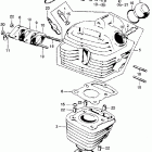 CL100S3 Цилиндр и головка цилиндра