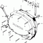 CL100S3 Right crankcase cover  @ clutch lever