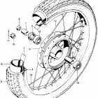 CB175K7 Переднее колесо
