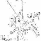 CT70K2 Brake pedal @ side stand  @ step