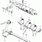 CB350G Барабан и вилки переключения