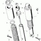 CB500K2 Задний амортизатор