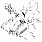 CB350G Left crankcase cover  @ rearcover