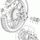 CB350G Заднее колесо