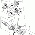 CB350G Коленвал