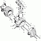 QA50 Цилиндр и головка цилиндра