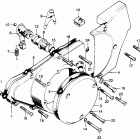 CB175K7 Крышка картера левая
