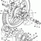 CB750K2 Rear wheel @ driven sprocket