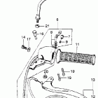 CB750K2 Left handle switch @ cable