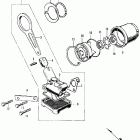 CB350K3 Масляный насос и фильтр