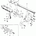 CB750K2 Gearshift fork @ drum
