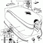 CB750K2 Fuel tank @ fuel valve