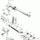 SL350K2 Shift drum @ shift arm