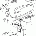 CB350K4 Fuel tank @ fuel valve k4