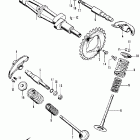 CB350K3 Распредвал и клапана