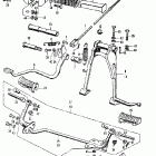 CB350K3 Brake pedal @ step @ stand
