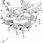 SL350K2 Cylinder head @ spark plug