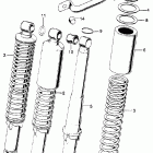 CB175K6 Rear shock absorber k4-k6