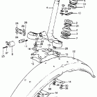 SL350K2 Steering stem @ front fender