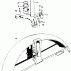 CB100K2 Cb100 steering stem @ front fender k2