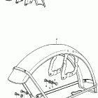 CB350K4 Front fender k4