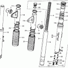 CB450K4 Front shock absorber k3-k4