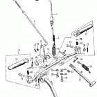 CT70H Brake pedal @ side stand  @ step