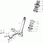 CB350K3 Steering stem k2-k3