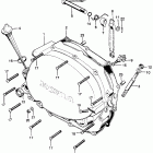 SL125 Right crankcase cover  @ clutch lever