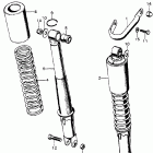 CB450K4 Rear shock absorber k3-k4