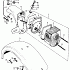 CT70H Задний фонарь и крыло