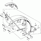 CB350K3 Front fender k2-k3
