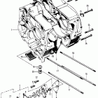 CT70H Crankcase @ oil pump