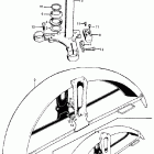 CL100S Steering stem @ front fender