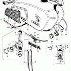 CB350K3 Fuel tank @ fuel valve k3